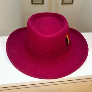 Elegant Burgundy Outback Trading Co.Hat